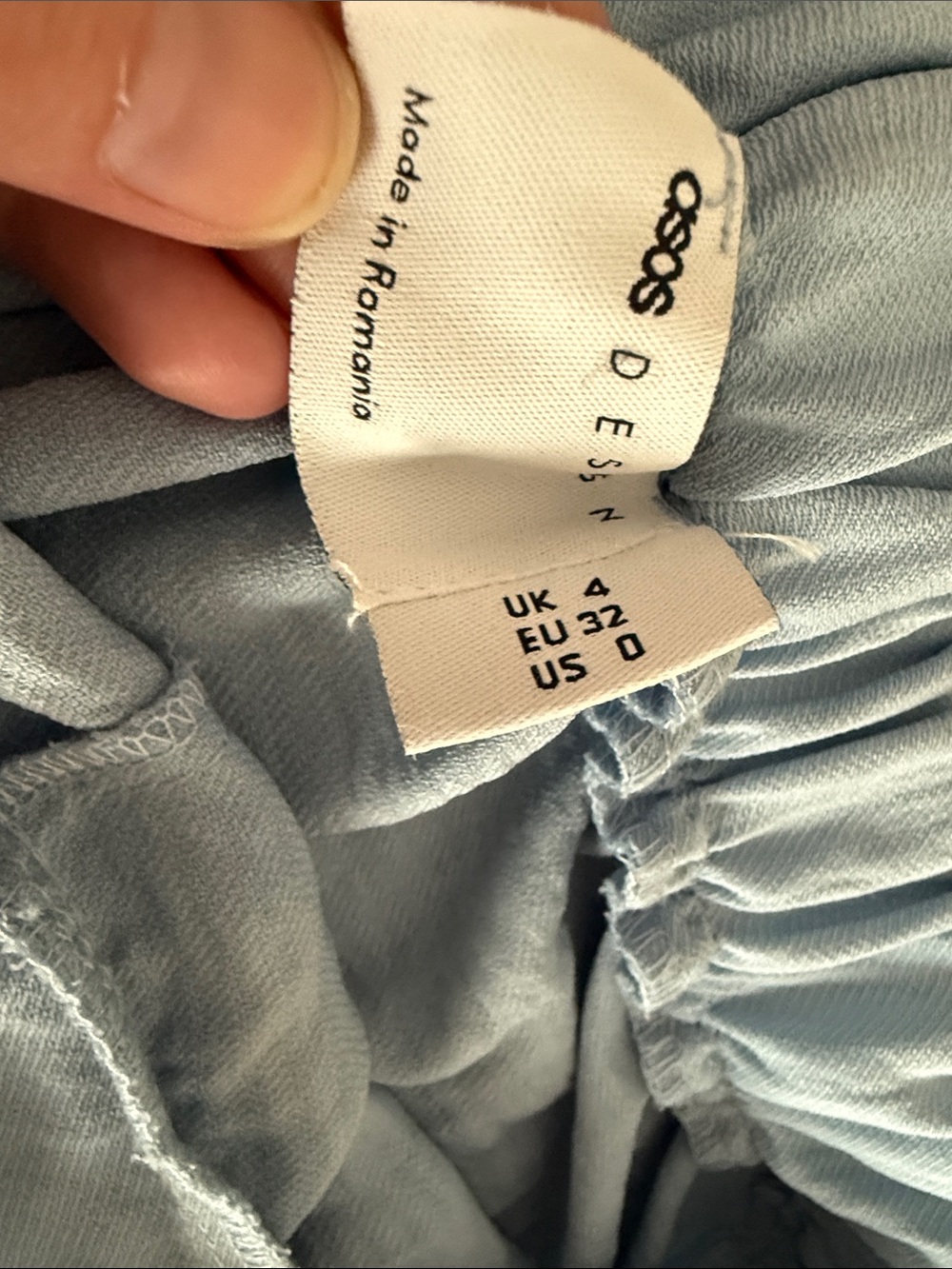 ASOS light blue skirt